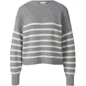 s.Oliver Pullover acinzentado / branco
