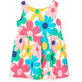 Boboli Vestido Sem Mangas Satin Floral