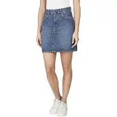 Pepe Jeans para mulher. PL90112444F0 Minissaia Rise azul (L), Casual, Algodão, Denim