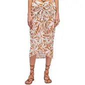 Sundek Sarongue Long With Optic Flower Print