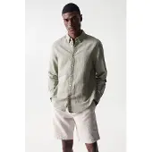 Salsa Jeans Camisa De Manga Comprida Cotton Linnen Regular Fit
