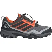 Adidas Sapato com atacadores cinzento / laranja