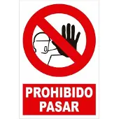JBM Pacote De 5 Sinais De Proibição - Entrada Proibida