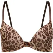 Hunkemoller Soutien camelo / ecru / castanho escuro