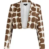 Faina Blazer umbra / branco lã
