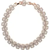 Faina Pulseira ouro rosa / transparente