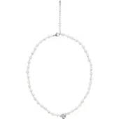 NAEMI Colar prata / branco