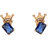 NAEMI Brincos navy / ouro rosa