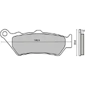 RMS Beauty Pastilhas De Freio Sinterizadas Bmw F 800 Gs 225101013