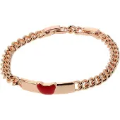 Faina Pulseira ouro rosa / merlot