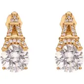 NAEMI Brincos ouro / transparente
