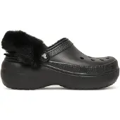 Crocs Tamancos Classic Platform Lined Fuzz Strap
