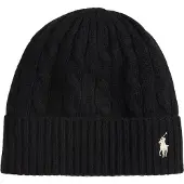 Ralph Lauren para mulher. 455981442001 Gorro de lã e caxemira preto (OSFA), Casual