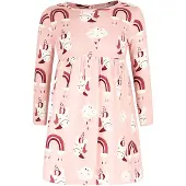 Happy girls Vestido mistura de cores / rosa
