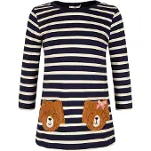 Happy girls Vestido navy / castanho