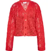 Mymo Casaco de malha vermelho