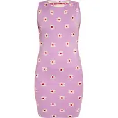 Mymo Vestido de malha bege / roxo