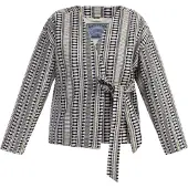 Dreimaster Casaco de malha navy / branco lã