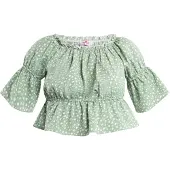 Mymo Blusa verde / branco
