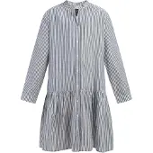 Dreimaster Vestido 'Mimo' azul escuro / branco