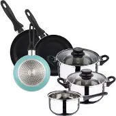 Wellhome Conjunto De Panelas 8 Peças