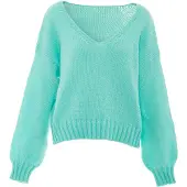 Mymo Pullover turquesa