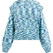 Mymo Pullover azul claro / azul escuro / branco
