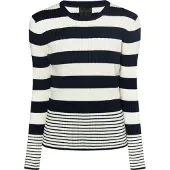 Dreimaster Klassik Pullover marinho / branco lã