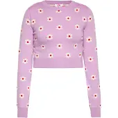 Mymo Pullover bege / ameixa / vermelho