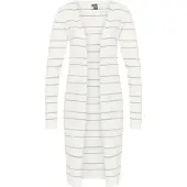 Dreimaster Maritim Casaco de malha cinzento / branco