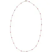 Faina Colar ouro rosa / vermelho