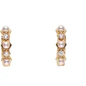 NAEMI Brincos ouro rosa / transparente / branco pérola