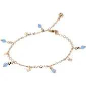 NAEMI Bijuteria de pé azul pastel / ouro rosa