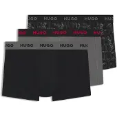 HUGO Boxers Design 10267989 Trunk Red 3 Unidades