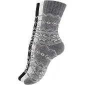 Vincent Creation® Meias 'Hygge' cinzento / cinzento claro / preto