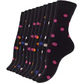 Vincent Creation® Meias azul / rosa / cor-de-rosa / preto