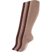 Vincent Creation® Meias pelo joelho camelo / chocolate