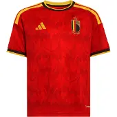 Adidas Camisa funcionais 'Belgium 26 Home Kids' amarelo / vermelho / preto