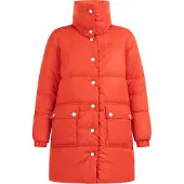 Dreimaster Maritim Sobretudo de inverno laranja néon