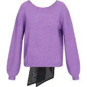Faina Pullover púrpura / preto