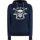 MyMo ROCKS Sweatshirt 'Blonda' marinho / branco