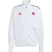 Adidas Fato de treino ' Frankreich Rugby Anthem Jacke ' branco