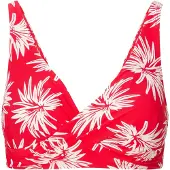Lingadore Top de biquíni vermelho fogo / branco