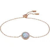 Fossil Pulseira 'Merrit' azul claro / ouro rosa / transparente