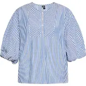 Dreimaster Maritim Blusa azul / branco lã