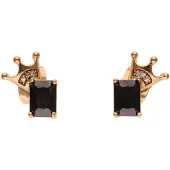 Gaya Brincos ouro rosa / preto