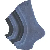Cotton Prime Meias 'COMFORT' azul / cinzento escuro
