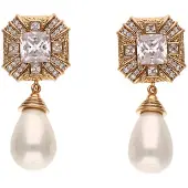 NAEMI Brincos ouro / branco