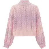 Mymo Pullover azul claro / amarelo pastel / cor-de-rosa