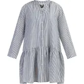 Dreimaster Vestidos camiseiros 'Bridgeport' azul pombo / prata / branco